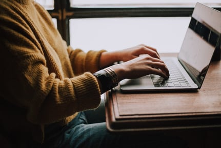 Computer on a desk